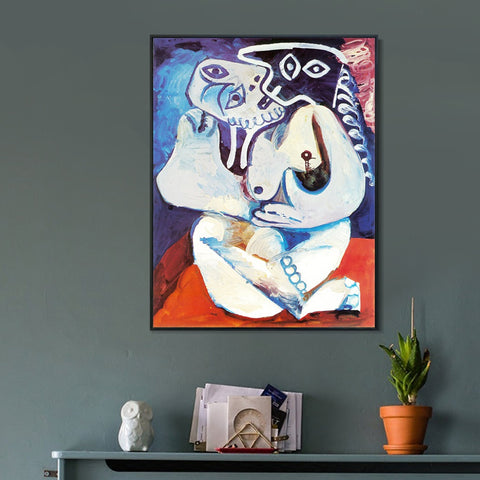 INVIN ART Framed Canvas Giclee Print Art 1971 Femme dans un fauteuil by Pablo Picasso Wall Art Living Room Home Office Decorations