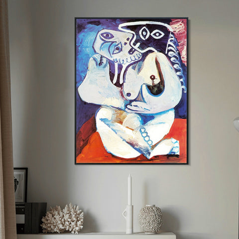 INVIN ART Framed Canvas Giclee Print Art 1971 Femme dans un fauteuil by Pablo Picasso Wall Art Living Room Home Office Decorations