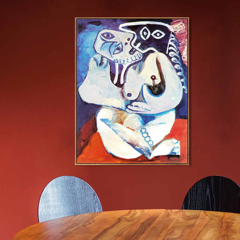 INVIN ART Framed Canvas Giclee Print Art 1971 Femme dans un fauteuil by Pablo Picasso Wall Art Living Room Home Office Decorations