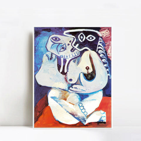 INVIN ART Framed Canvas Giclee Print Art 1971 Femme dans un fauteuil by Pablo Picasso Wall Art Living Room Home Office Decorations