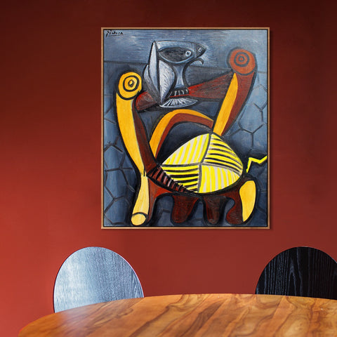 INVIN ART Framed Canvas Giclee Print Art Series#309 by Pablo Picasso Wall Art Living Room Home Office Decorations