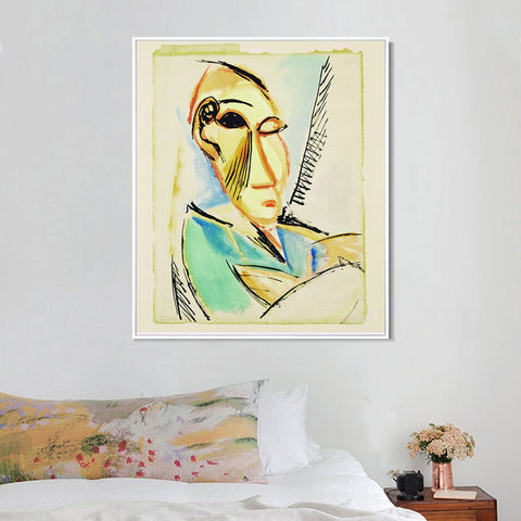 INVIN ART Framed Canvas Giclee Print Art Sleeping woman 2 by Pablo Picasso Wall Art Living Room Home Office Decorations