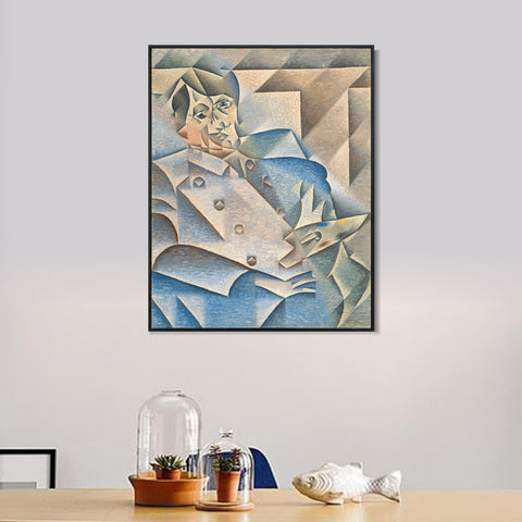 INVIN ART Framed Canvas Giclee Print Art Portrait of Pablo Picasso by Pablo Picasso Wall Art Living Room Home Office Decorations