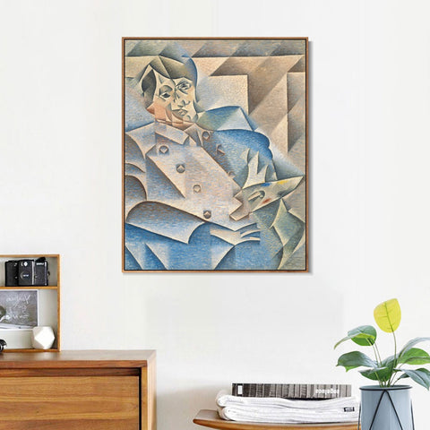 INVIN ART Framed Canvas Giclee Print Art Portrait of Pablo Picasso by Pablo Picasso Wall Art Living Room Home Office Decorations