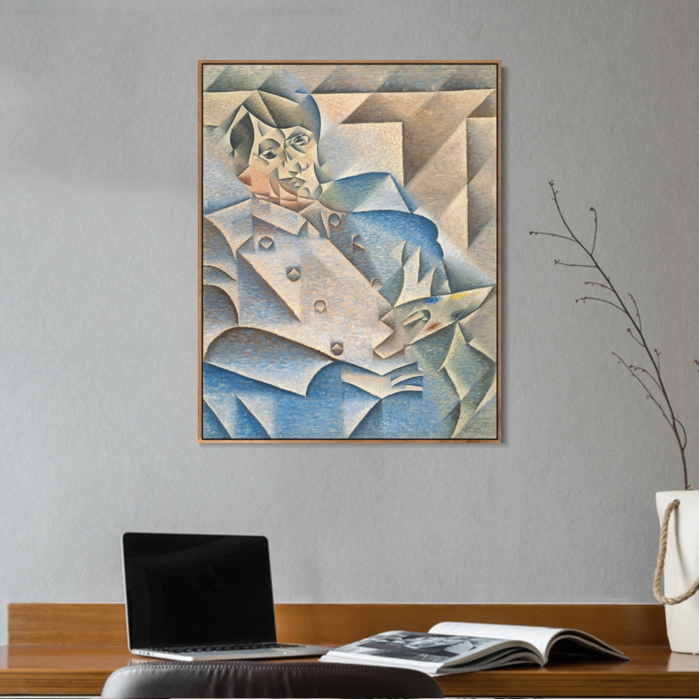 INVIN ART Framed Canvas Giclee Print Art Portrait of Pablo Picasso by Pablo Picasso Wall Art Living Room Home Office Decorations