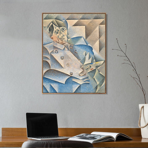INVIN ART Framed Canvas Giclee Print Art Portrait of Pablo Picasso by Pablo Picasso Wall Art Living Room Home Office Decorations