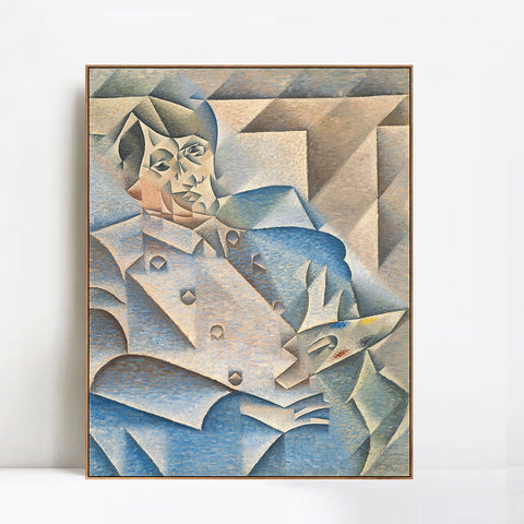 INVIN ART Framed Canvas Giclee Print Art Portrait of Pablo Picasso by Pablo Picasso Wall Art Living Room Home Office Decorations