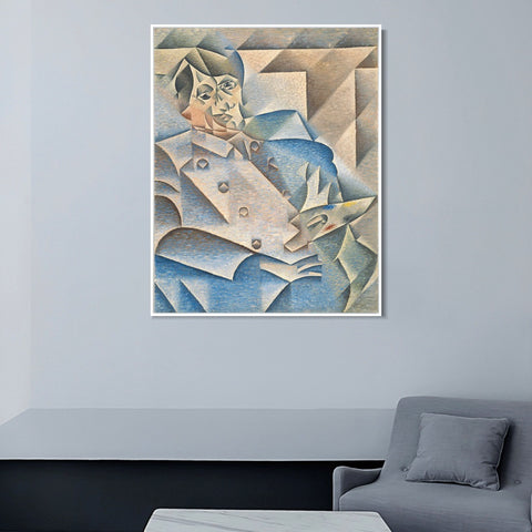 INVIN ART Framed Canvas Giclee Print Art Portrait of Pablo Picasso by Pablo Picasso Wall Art Living Room Home Office Decorations
