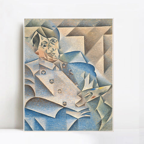 INVIN ART Framed Canvas Giclee Print Art Portrait of Pablo Picasso by Pablo Picasso Wall Art Living Room Home Office Decorations