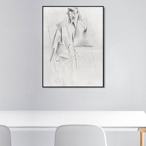 INVIN ART Framed Canvas Giclee Print Art Number 10,December 1916 by Pablo Picasso Wall Art Living Room Home Office Decorations