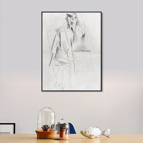 INVIN ART Framed Canvas Giclee Print Art Number 10,December 1916 by Pablo Picasso Wall Art Living Room Home Office Decorations