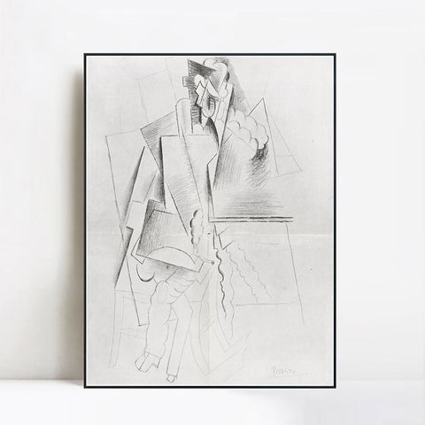 INVIN ART Framed Canvas Giclee Print Art Number 10,December 1916 by Pablo Picasso Wall Art Living Room Home Office Decorations