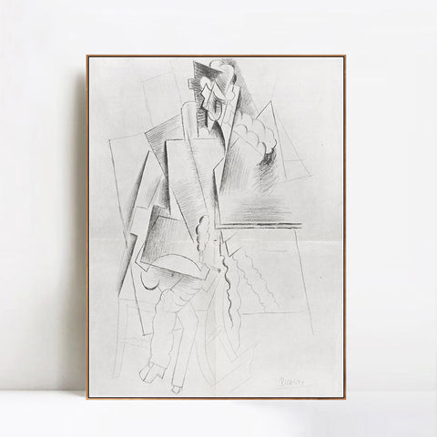 INVIN ART Framed Canvas Giclee Print Art Number 10,December 1916 by Pablo Picasso Wall Art Living Room Home Office Decorations