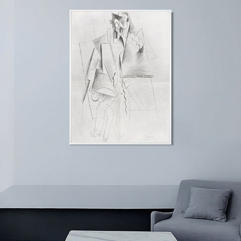 INVIN ART Framed Canvas Giclee Print Art Number 10,December 1916 by Pablo Picasso Wall Art Living Room Home Office Decorations