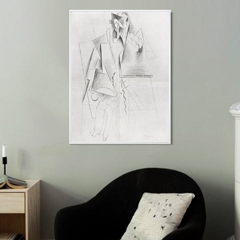 INVIN ART Framed Canvas Giclee Print Art Number 10,December 1916 by Pablo Picasso Wall Art Living Room Home Office Decorations