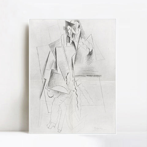 INVIN ART Framed Canvas Giclee Print Art Number 10,December 1916 by Pablo Picasso Wall Art Living Room Home Office Decorations