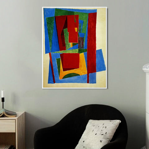 INVIN ART Framed Canvas Giclee Print Art 1916 Femme assise dans un fauteuil by Pablo Picasso Wall Art Living Room Home Office Decorations