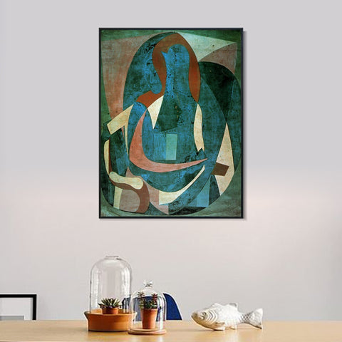 INVIN ART Framed Canvas Giclee Print Art 1920 Femme assise dans un fauteuil1 by Pablo Picasso Wall Art Living Room Home Office Decorations