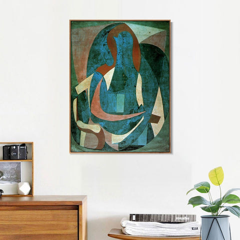 INVIN ART Framed Canvas Giclee Print Art 1920 Femme assise dans un fauteuil1 by Pablo Picasso Wall Art Living Room Home Office Decorations