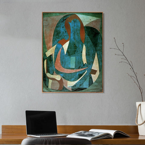 INVIN ART Framed Canvas Giclee Print Art 1920 Femme assise dans un fauteuil1 by Pablo Picasso Wall Art Living Room Home Office Decorations