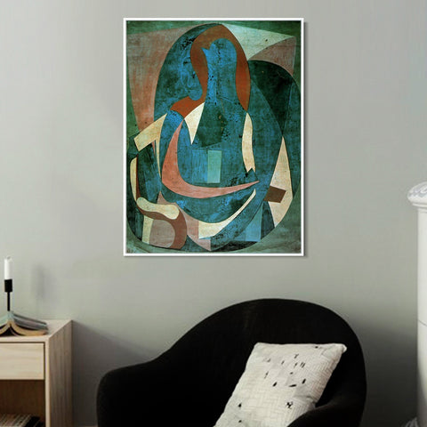 INVIN ART Framed Canvas Giclee Print Art 1920 Femme assise dans un fauteuil1 by Pablo Picasso Wall Art Living Room Home Office Decorations