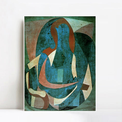 INVIN ART Framed Canvas Giclee Print Art 1920 Femme assise dans un fauteuil1 by Pablo Picasso Wall Art Living Room Home Office Decorations