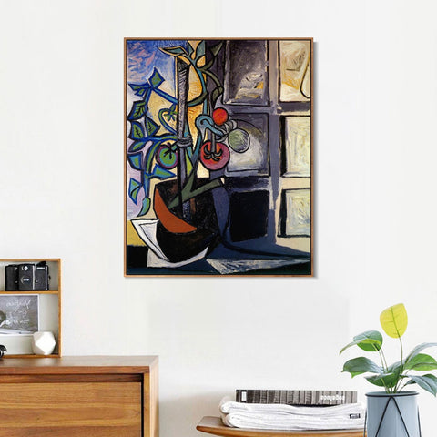 INVIN ART Framed Canvas Giclee Print Art 1944 Plant de tomates by Pablo Picasso Wall Art Living Room Home Office Decorations