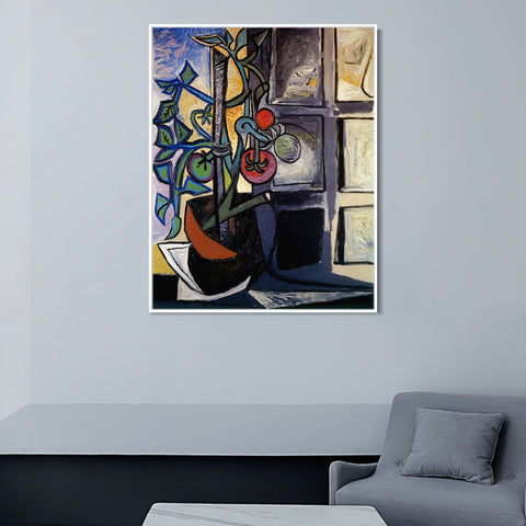 INVIN ART Framed Canvas Giclee Print Art 1944 Plant de tomates by Pablo Picasso Wall Art Living Room Home Office Decorations