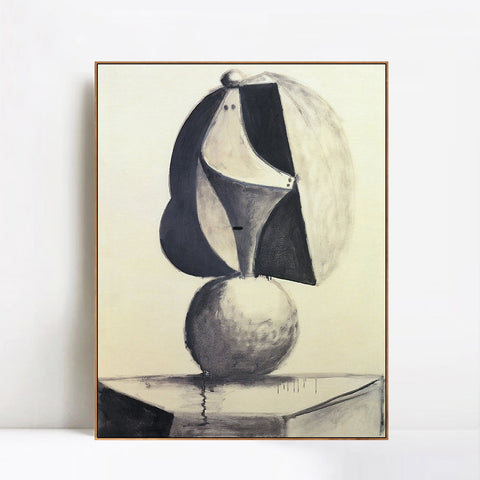 INVIN ART Framed Canvas Giclee Print Art 1945 Figure (dora Maar) by Pablo Picasso Wall Art Living Room Home Office Decorations