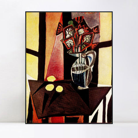 INVIN ART Framed Canvas Giclee Print Art 1941 Nature morte 2 by Pablo Picasso Wall Art Living Room Home Office Decorations