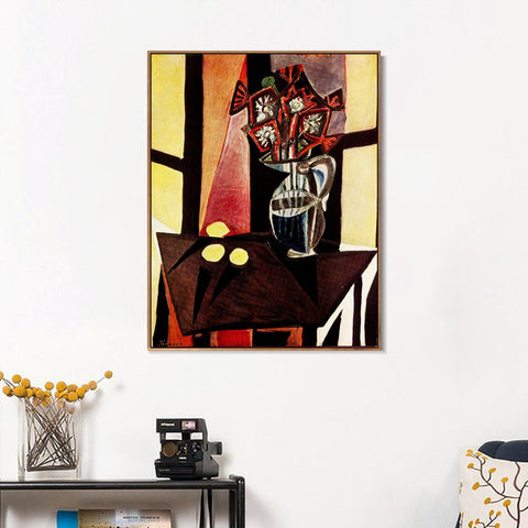 INVIN ART Framed Canvas Giclee Print Art 1941 Nature morte 2 by Pablo Picasso Wall Art Living Room Home Office Decorations