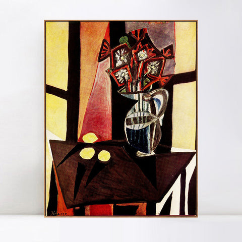 INVIN ART Framed Canvas Giclee Print Art 1941 Nature morte 2 by Pablo Picasso Wall Art Living Room Home Office Decorations