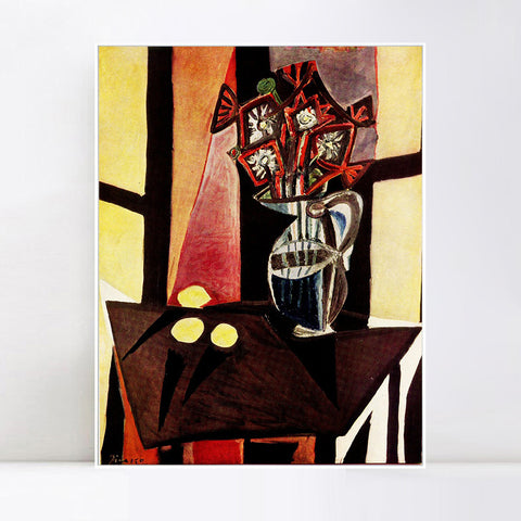 INVIN ART Framed Canvas Giclee Print Art 1941 Nature morte 2 by Pablo Picasso Wall Art Living Room Home Office Decorations