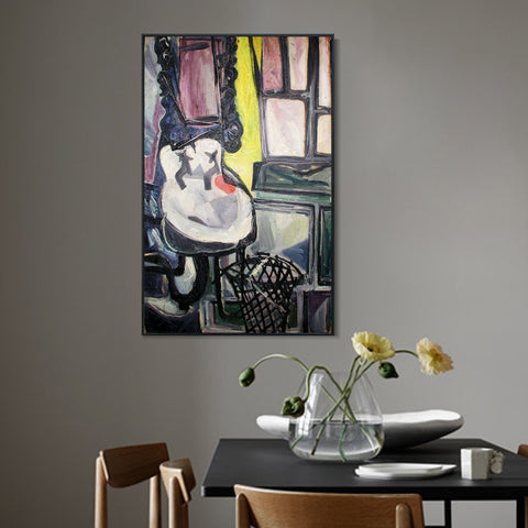 INVIN ART Framed Canvas Giclee Print Art 1942 Le lavabo by Pablo Picasso Wall Art Living Room Home Office Decorations