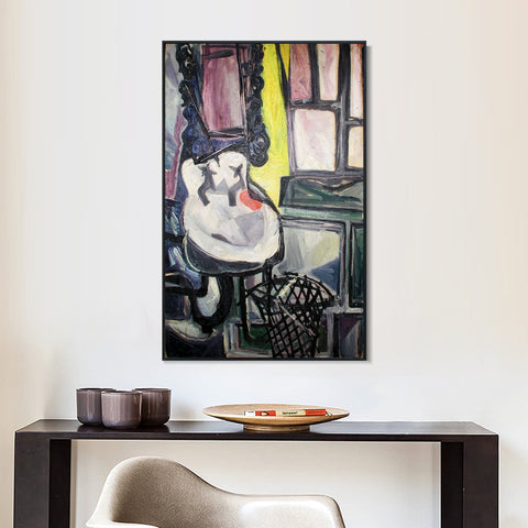 INVIN ART Framed Canvas Giclee Print Art 1942 Le lavabo by Pablo Picasso Wall Art Living Room Home Office Decorations