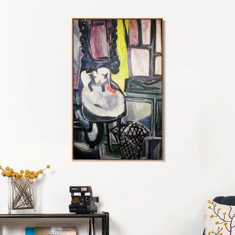 INVIN ART Framed Canvas Giclee Print Art 1942 Le lavabo by Pablo Picasso Wall Art Living Room Home Office Decorations