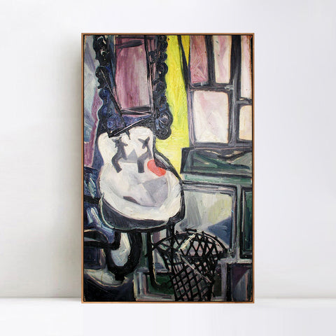 INVIN ART Framed Canvas Giclee Print Art 1942 Le lavabo by Pablo Picasso Wall Art Living Room Home Office Decorations