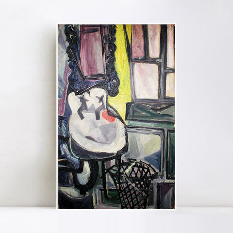 INVIN ART Framed Canvas Giclee Print Art 1942 Le lavabo by Pablo Picasso Wall Art Living Room Home Office Decorations