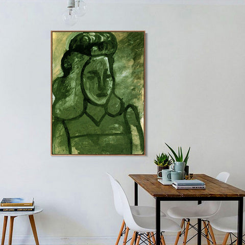 INVIN ART Framed Canvas Giclee Print Art 1945 Series#331 by Pablo Picasso Wall Art Living Room Home Office Decorations