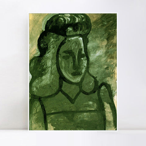 INVIN ART Framed Canvas Giclee Print Art 1945 Series#331 by Pablo Picasso Wall Art Living Room Home Office Decorations