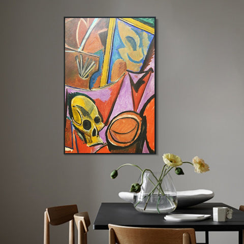 INVIN ART Framed Canvas Giclee Print Art Series#334 by Pablo Picasso Wall Art Living Room Home Office Decorations