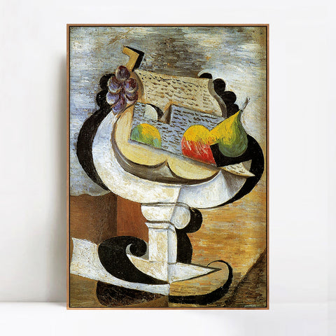 INVIN ART Framed Canvas Giclee Print Art 1917 Compotier by Pablo Picasso Wall Art Living Room Home Office Decorations