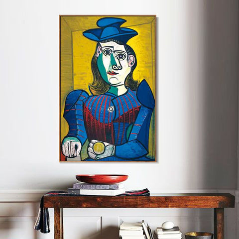 INVIN ART Framed Canvas Giclee Print Art d_apres by Pablo Picasso Wall Art Living Room Home Office Decorations