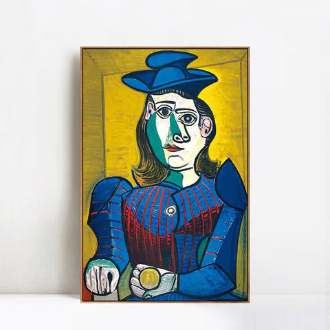 INVIN ART Framed Canvas Giclee Print Art d_apres by Pablo Picasso Wall Art Living Room Home Office Decorations