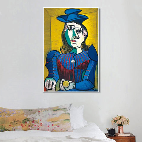 INVIN ART Framed Canvas Giclee Print Art d_apres by Pablo Picasso Wall Art Living Room Home Office Decorations