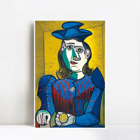INVIN ART Framed Canvas Giclee Print Art d_apres by Pablo Picasso Wall Art Living Room Home Office Decorations