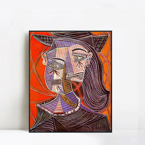 INVIN ART Framed Canvas Giclee Print Art 1940 Buste de femme 1 by Pablo Picasso Wall Art Living Room Home Office Decorations