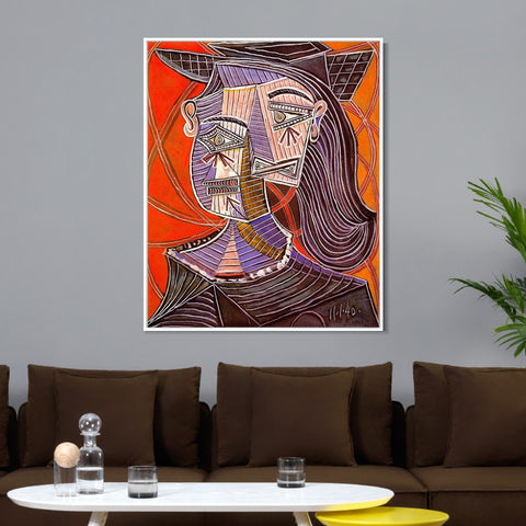 INVIN ART Framed Canvas Giclee Print Art 1940 Buste de femme 1 by Pablo Picasso Wall Art Living Room Home Office Decorations