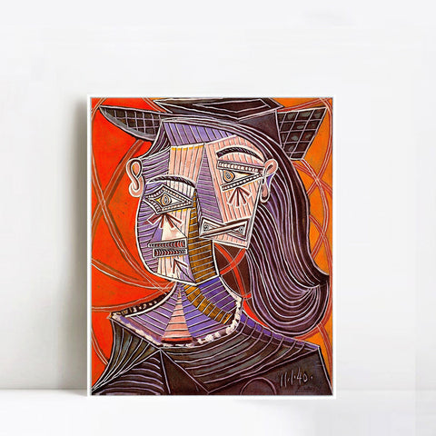 INVIN ART Framed Canvas Giclee Print Art 1940 Buste de femme 1 by Pablo Picasso Wall Art Living Room Home Office Decorations