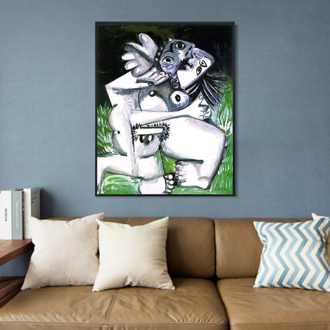 INVIN ART Framed Canvas Giclee Print Art 1969 L'enreinte by Pablo Picasso Wall Art Living Room Home Office Decorations